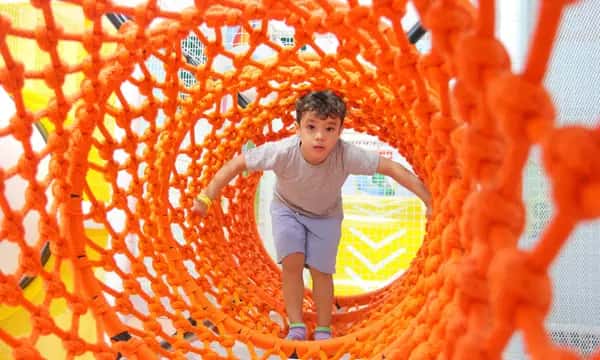 Indoor play fun at Cheeky Monkeys Playland